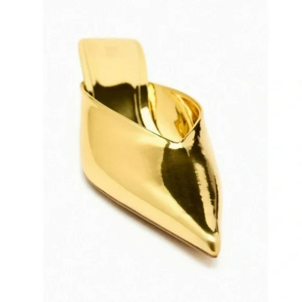 ZARA HEELED METALLIC MULES - Picture 5 of 10